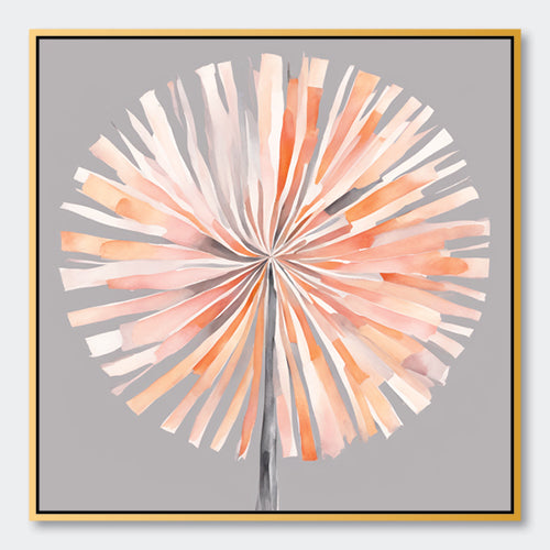 &quot;Wish&quot; Blush Pink Dandelion Art