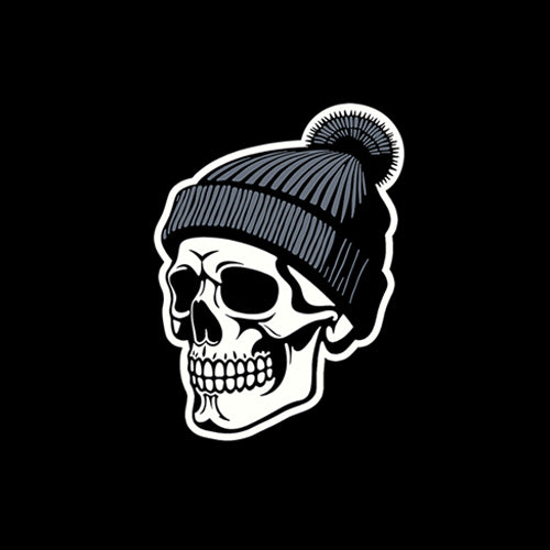 Cool Skull Sticker 2.5” x 3.35” Inch ~ 100% Waterproof Vinyl Sticker Decal #SDY250