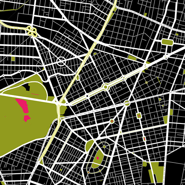 Mexico City Map NFT, Condesa Roma Juarez No. 10 ~ Galeria Rodrigo Maps