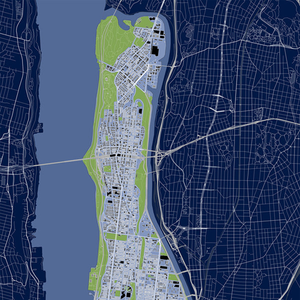 NFT NYC Map ~ Map NFT, Harlem NYC NFT, No. 8 ~ Galeria Rodrigo